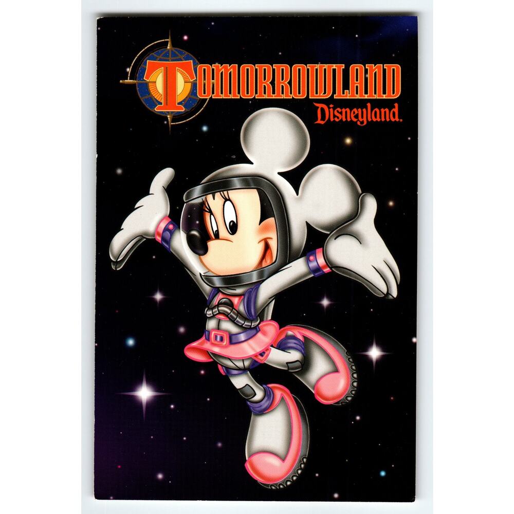 Disneyland Tomorrowland Minnie Mouse Space Suit 1998 Postcard